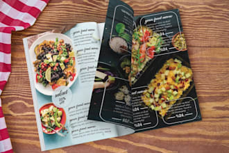 design professional food flyer, food menu, and restaurant menu