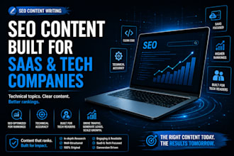 write SEO blog content for saas and tech companies