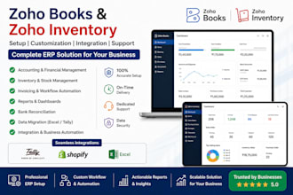setup and customize zoho CRM, books and inventory