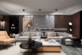 interior design, exterior design realistic 3d rendering plus shopping list ikea