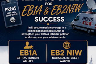 do media coverage in national media outlet for eb1a eb2niw success