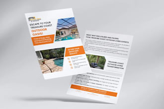 design corporate flyer, event flyer, brochure or poster