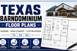 create custom texas barndominium floor plans
