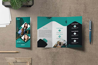 design bifold, trifold brochure or leaflet