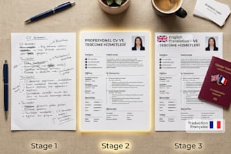 pro cv and texts translate