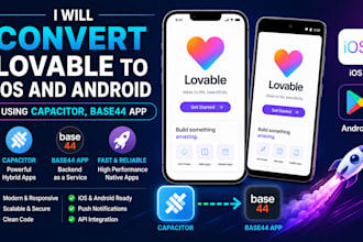 convert lovable to ios and android using capacitor