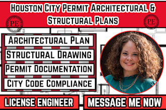 provide houston city permit architectural and structural plans