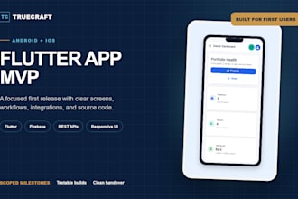 build a flutter mvp for android and ios