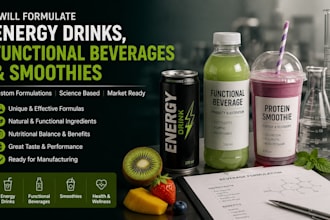 formulate energy drinks, functional beverages and smoothies for your brand