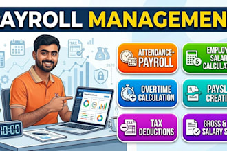 do payroll processing, salary sheets and payslips in excel