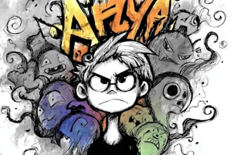 design a unique doodle character  style