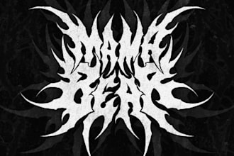 create aggressive metal logo with vector files