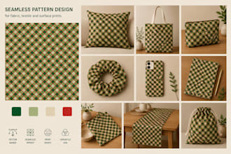 custom design seamless repeat pattern design
