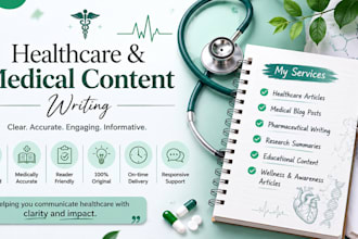 write healthcare and medical content professionally