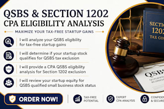 provide a CPA qsbs eligibility analysis for section 1202 exclusion