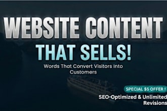 do high converting website copywriting and about us page