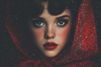 illustrate you a beautiful portrait in disney cartoon