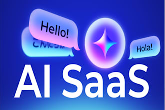develop ai saas webapp with dashboard automation and user system