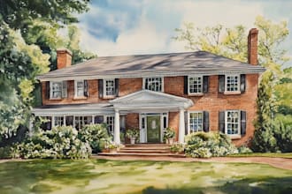 turn your home into watercolor painting