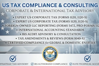 prepare form 5472 and form 1120 for foreign owned US llc