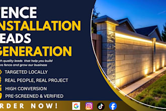 generate verified fence installation leads, fence repair leads, google ads