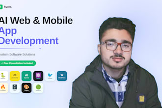 build full stack web app and ai web app for web app development