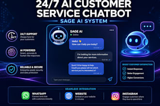 build an ai customer service chatbot for round the clock support