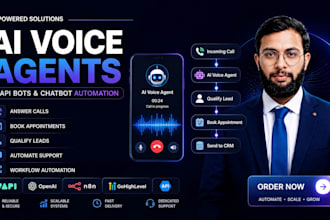 create ai voice agents, vapi bots and chatbot automation
