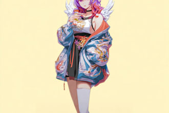 create anime fan art battle and action scenes