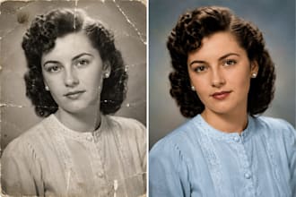 professionally colorize black and white photos