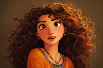 do disney cartoon portrait