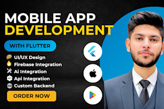 develop flutter app for android ios app development as flutter developer