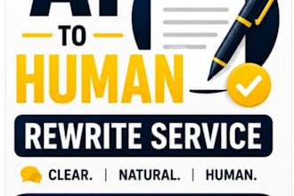 humanize and rewrite ai content professionally