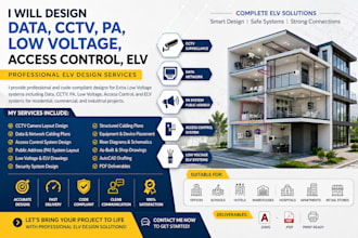design data, cctv, pa, low voltage, access control, elv