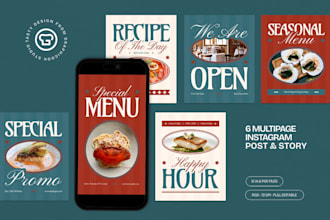 create fresh seafood logo design for restaurant