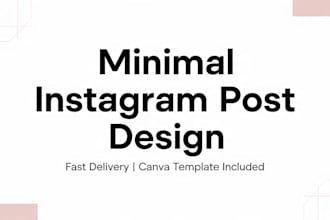 design a clean instagram post for your business