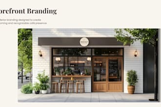 create premium cafe branding package