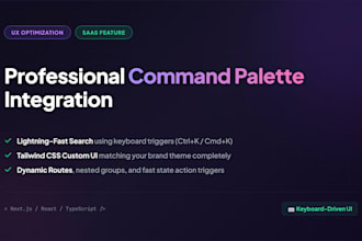 add a professional command palette ctrl k search to your nextjs app