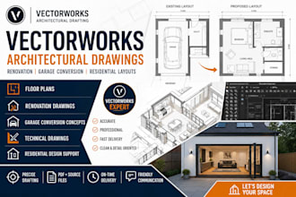 create vectorworks architectural drawings and renovation layouts