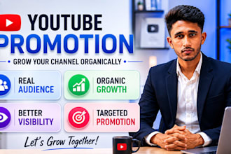 organically promote your youtube channel to real audience