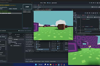 develop custom godot 2d or 3d game, multiplayer games, API and npc behaviour