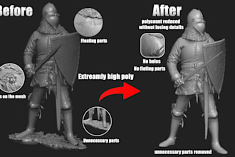 clean your 3d scan and fix the mesh