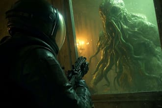 do sci fi horror and fantasy scene concept art illustrationsf