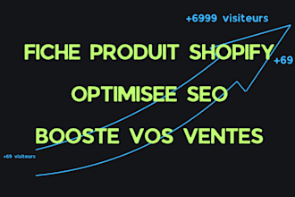 write a flawless french shopify product descrition seo