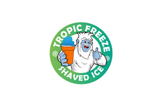 design glamorous snow cone sales logo for you