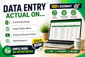 clean, format, split excel data, design a business website
