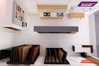 create modern and professional showroom interior designs