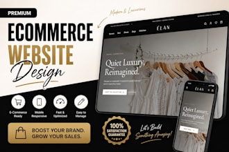 design a premium luxury ecommerce website frontend UI
