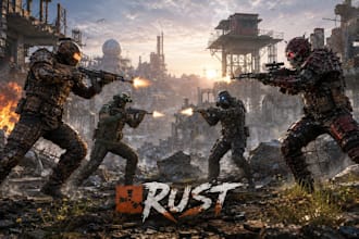 create youtube rust gaming thumbnail