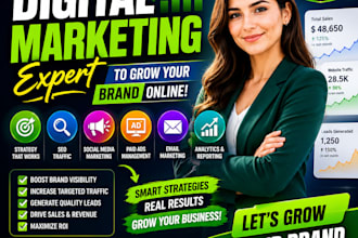 be your digital marketing expert to grow your brand online